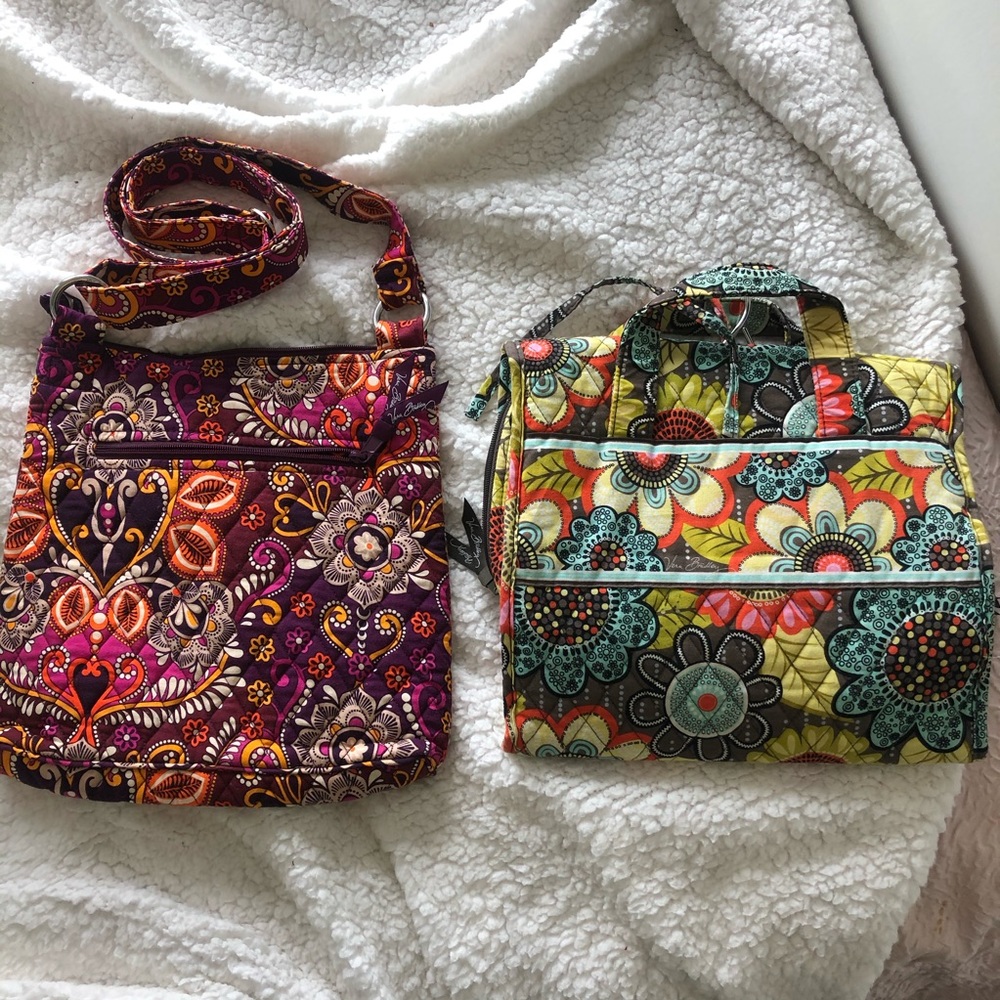 Vera Bradley purse and hanging organizer
